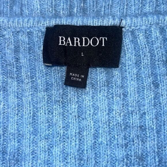 Bardot Wynter Knit Dress In Bijou Blue Size Large - Picture 5 of 13